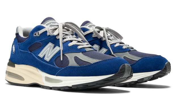 This New Balance Made in UK 991v2 Channels Elvis in Blue Suede