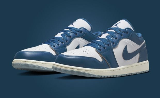 The Air Jordan 1 Low Industrial Blue Releases April 2024