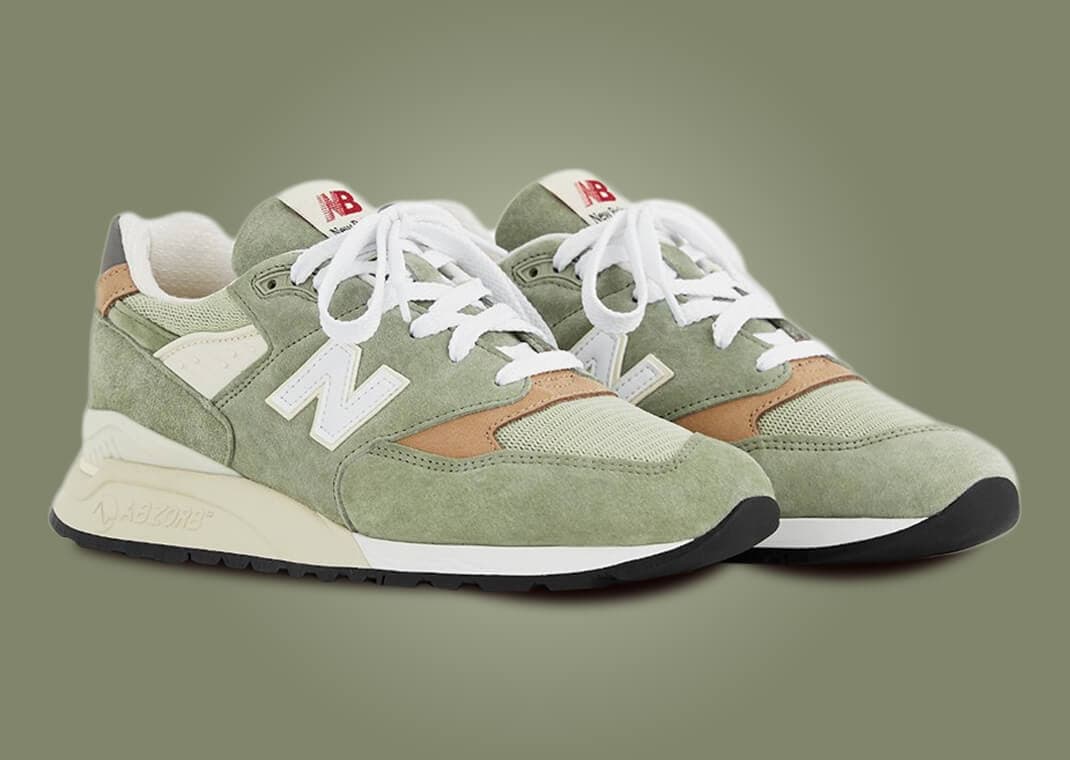 The New Balance 998 Made in USA Olive Incense Releases October 2023