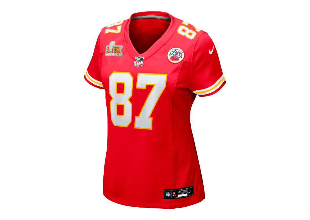 Travis Kelce Kansas City Chiefs Super Bowl LIX Women’s Nike NFL Game Jersey