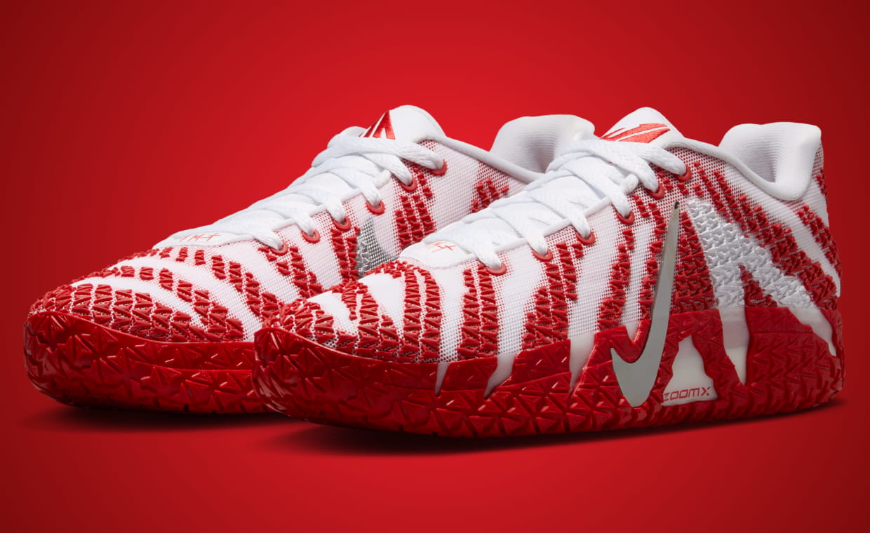 The Nike Ja 3 Team Bank Pack Goes Classic in University Red and White
