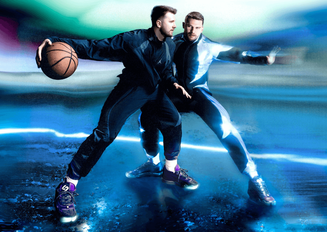 Luka and Luk.AI facing off in the Jordan Luka 2.