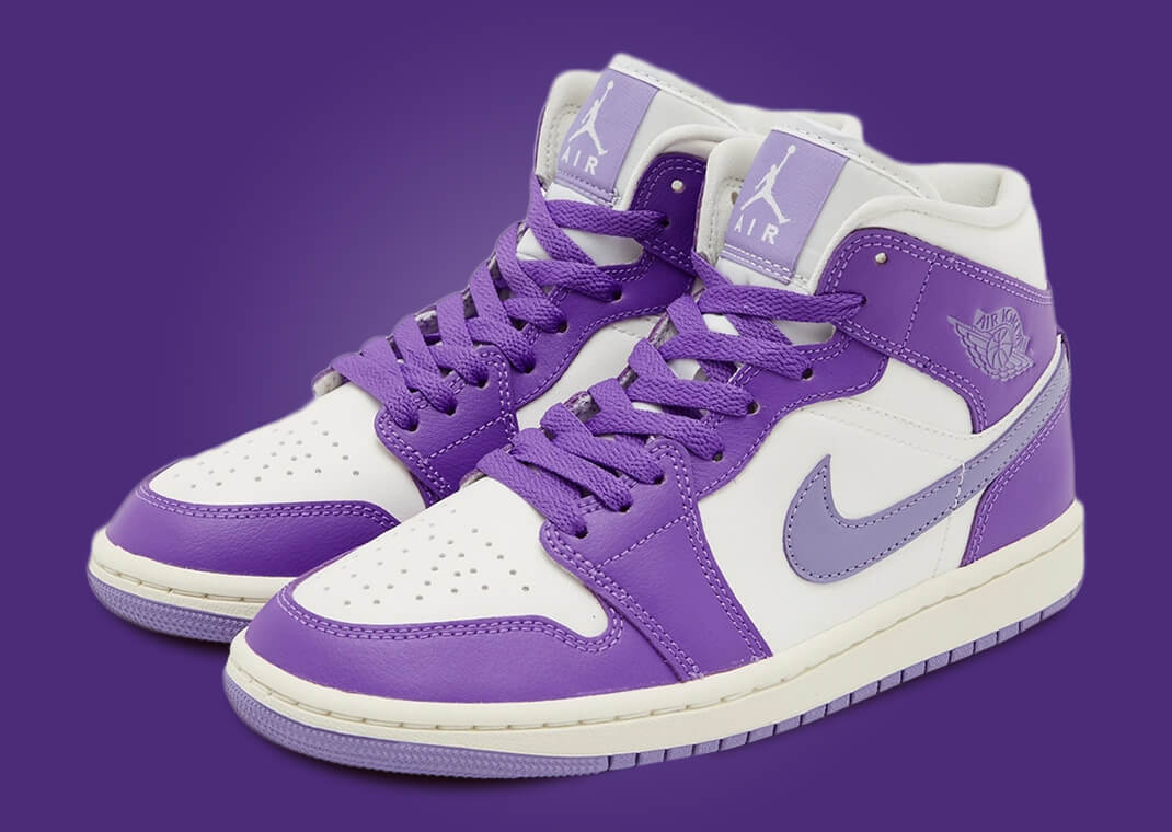 Air Jordan 1 Mid Purple Lilac Sail