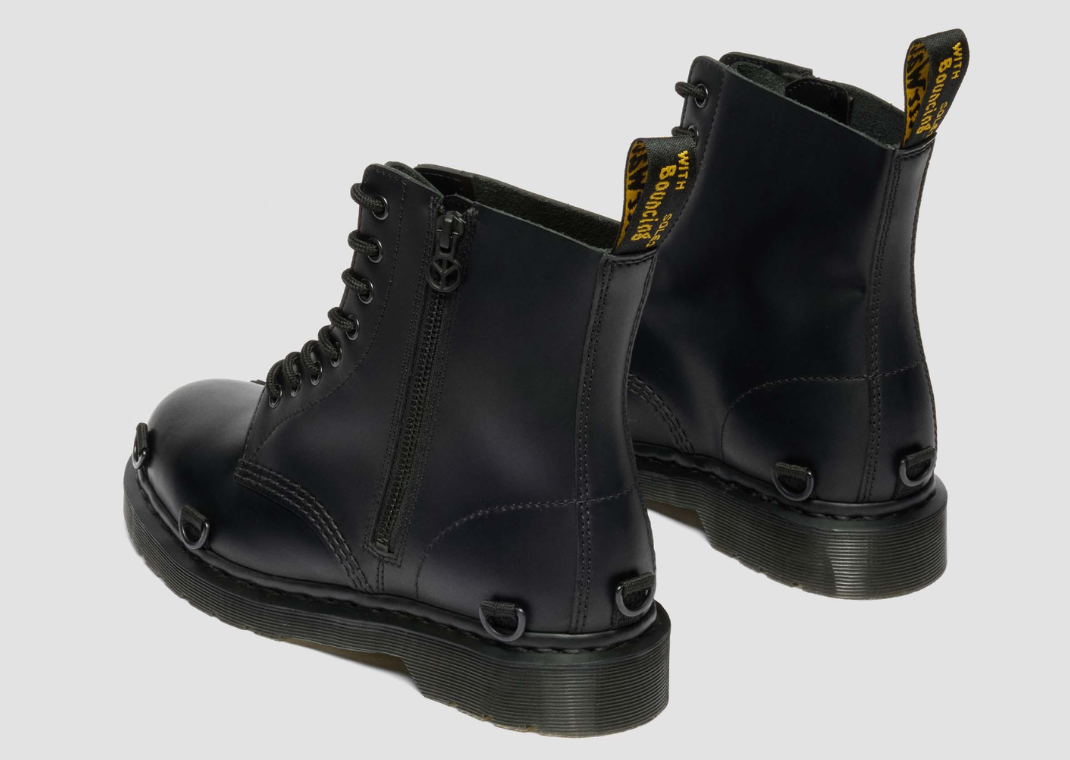 Babylon x Dr. Martens 1460 Black Camo - Boot Heel Angle