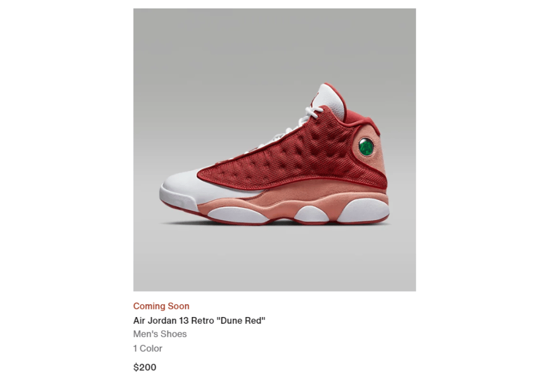 Air Jordan 13 Retro Dune Red Nike Page
