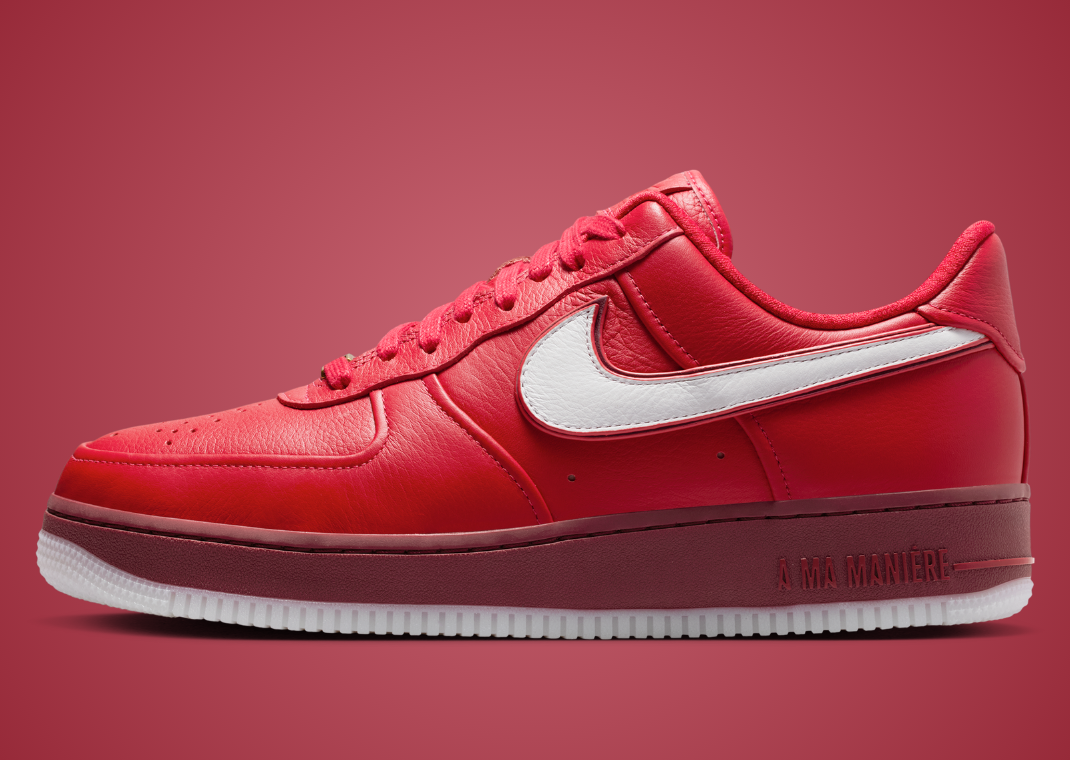 A Ma Maniere x Nike Air Force 1 WYWS University Red - Lateral