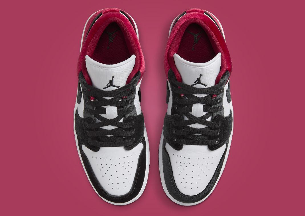 Air Jordan 1 Low Velvet Black Toe (W) Top