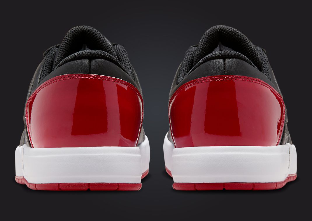 Air Jordan Nu Retro 1 Low Patent Bred Back