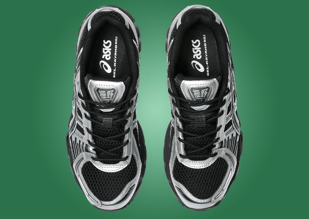 Asics Gel-Kayano 12.1 Black Silver Top