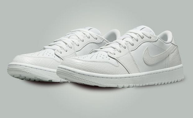 Hit A Hole In One In Style With The Air Jordan 1 Low Golf White Croc