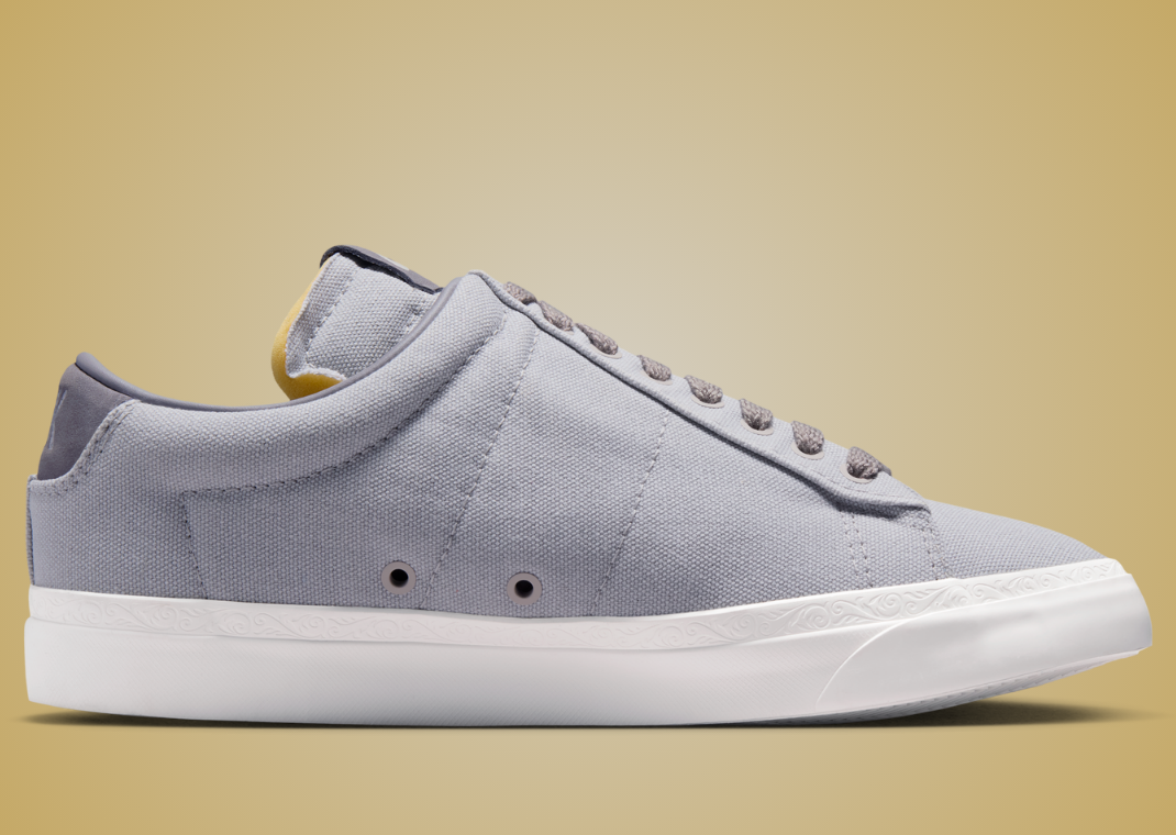 Devin Booker x Nike Blazer Low Pearl Grey - Medial