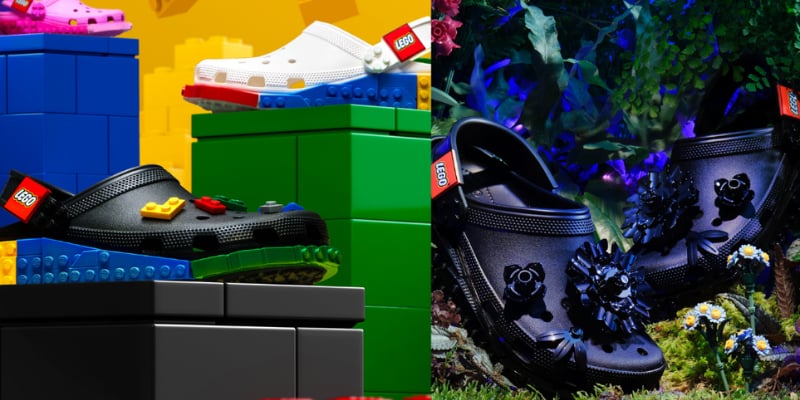 LEGO Stacks Bricks on the Side of Crocs for a Set of Customizable Clogs