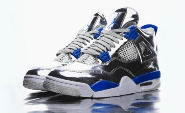 Usher Jordan 4 Chrome Custom Super Bowl LVIII