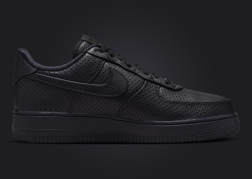 Nike Air Force 1 Low Black Perforations Medial