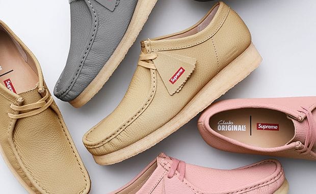 The Supreme x Clarks Originals Wallabee Reflective Pack Releases June 2025