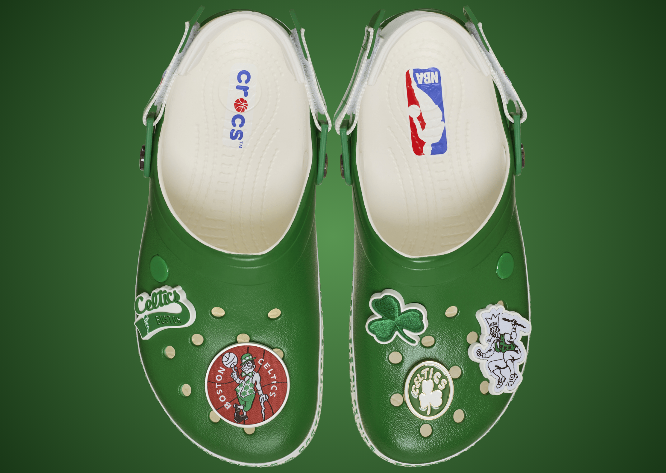 Boston Celtics Crocband Clog above