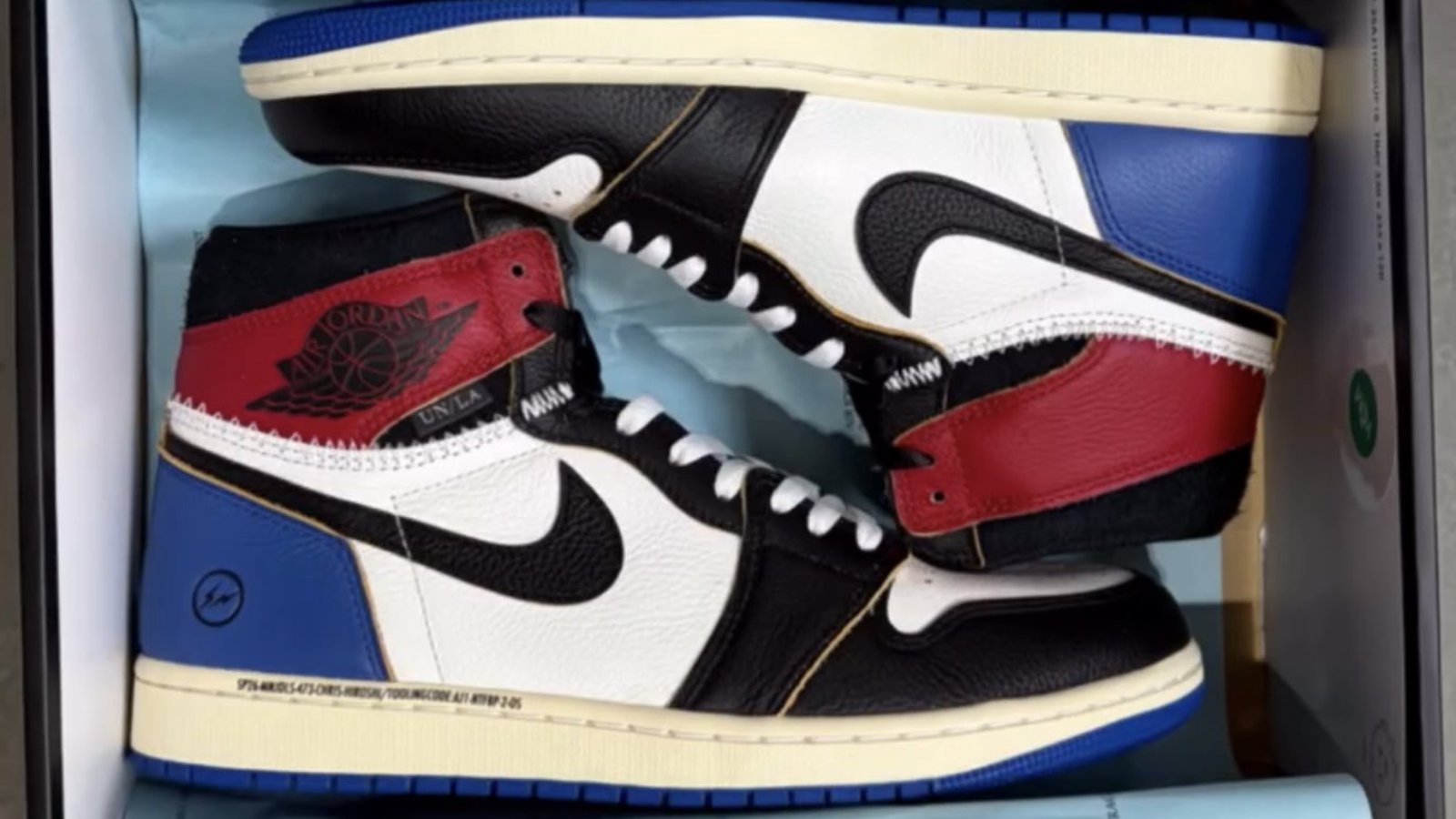 Union LA and fragment designs Air Jordan 1 High Chicago Royal Drops in February