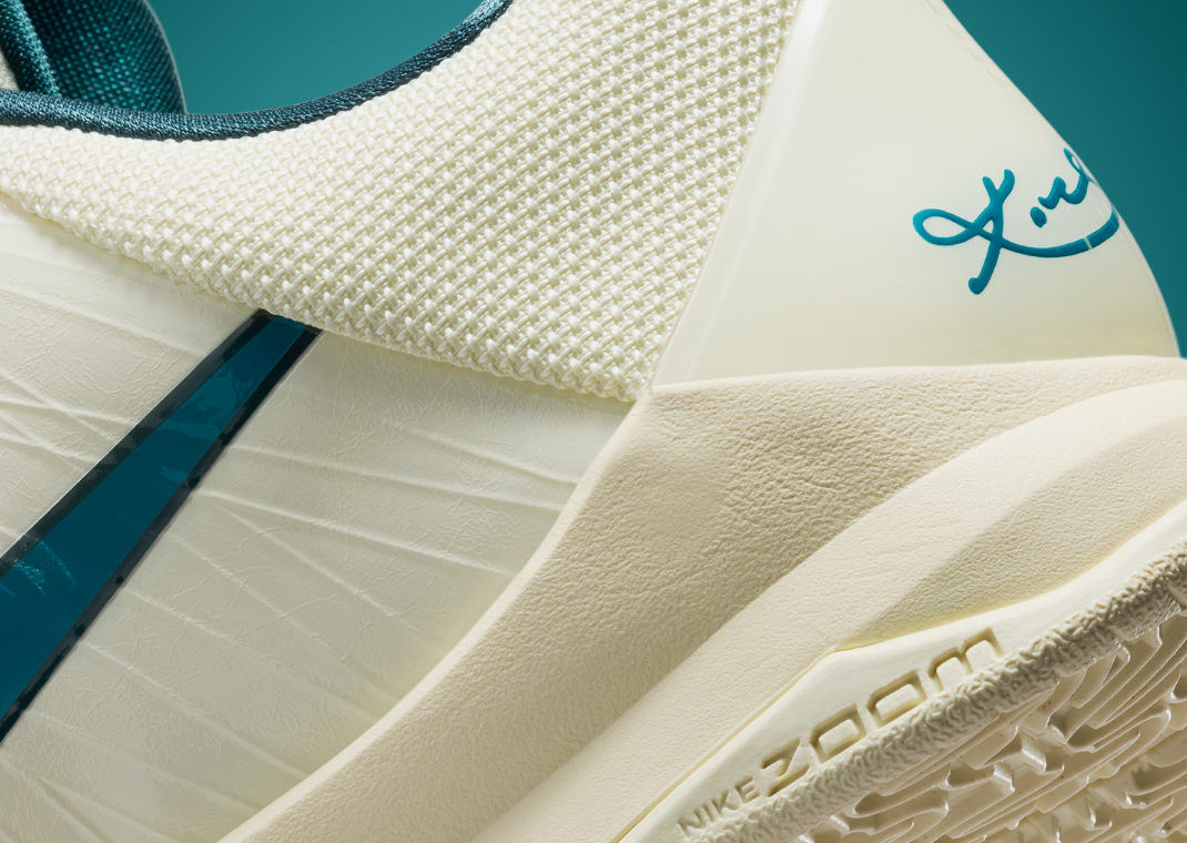 Caitlin Clark x Nike Kobe 5 Protro Coconut Milk Bright Spruce PE Detail