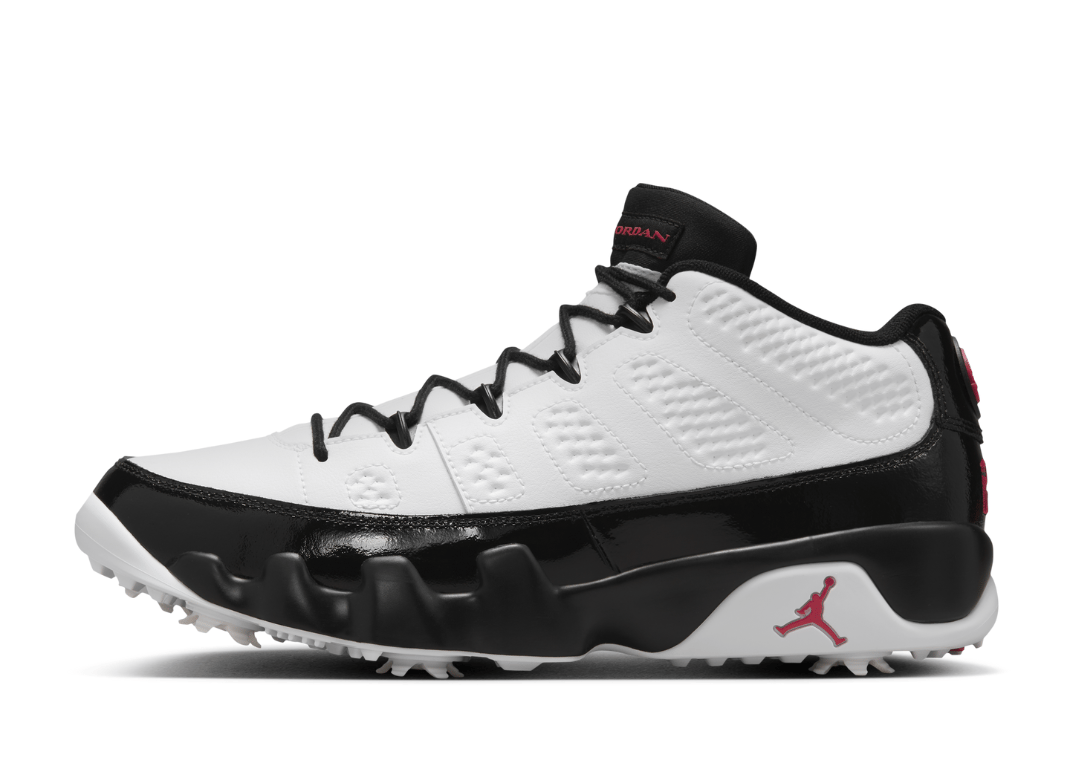 Air Jordan 9 Golf White Black Lateral
