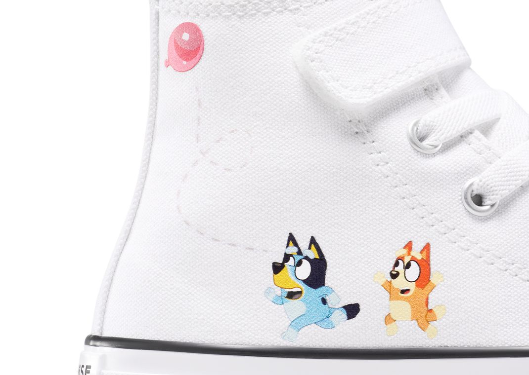 Bluey x Converse Chuck Taylor All-Star Easy-On White (TD) Detail