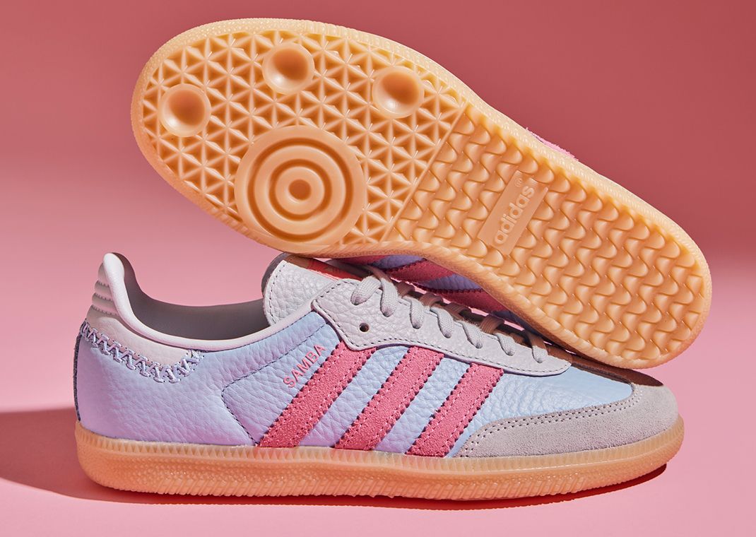 adidas Samba Blue Pink Brown (GS)