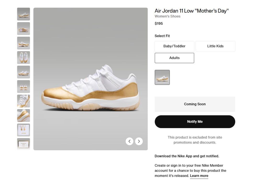 Air Jordan 11 Retro Low Mother's Day
