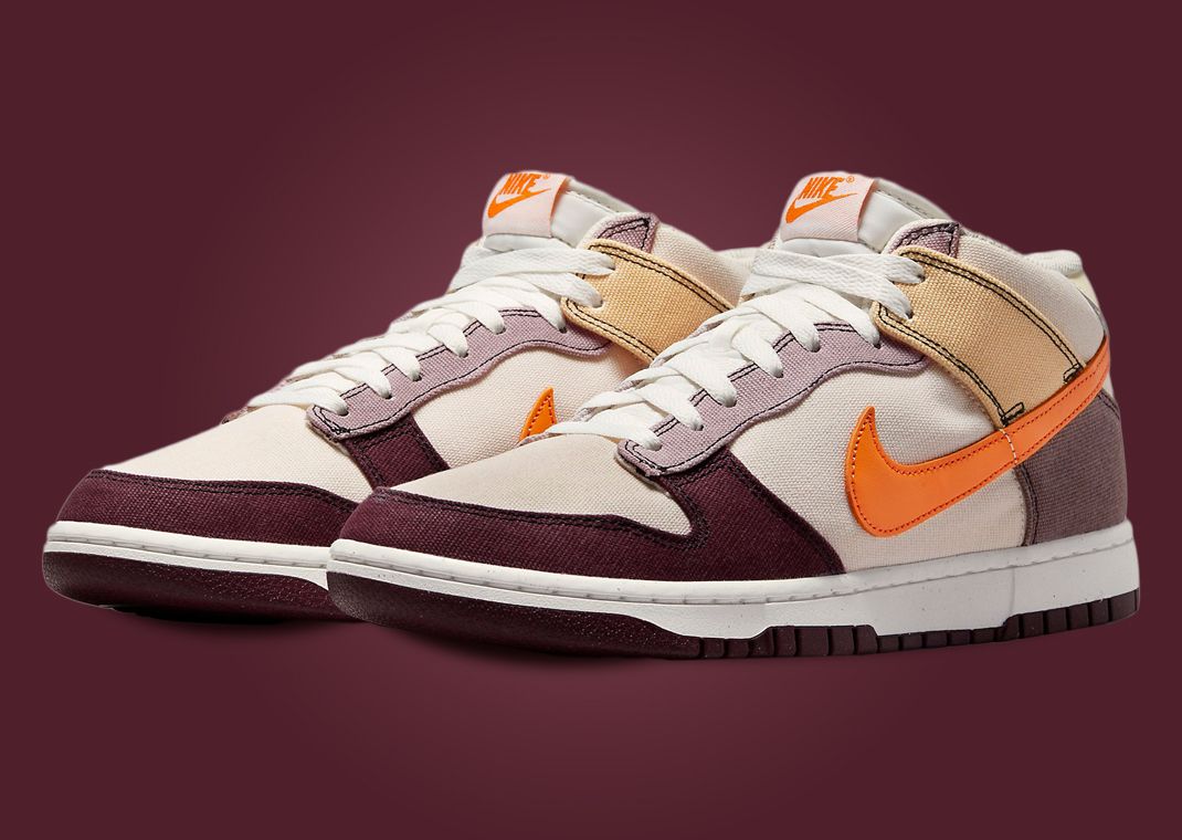 Nike Dunk Mid Plum Eclipse Vivid Orange