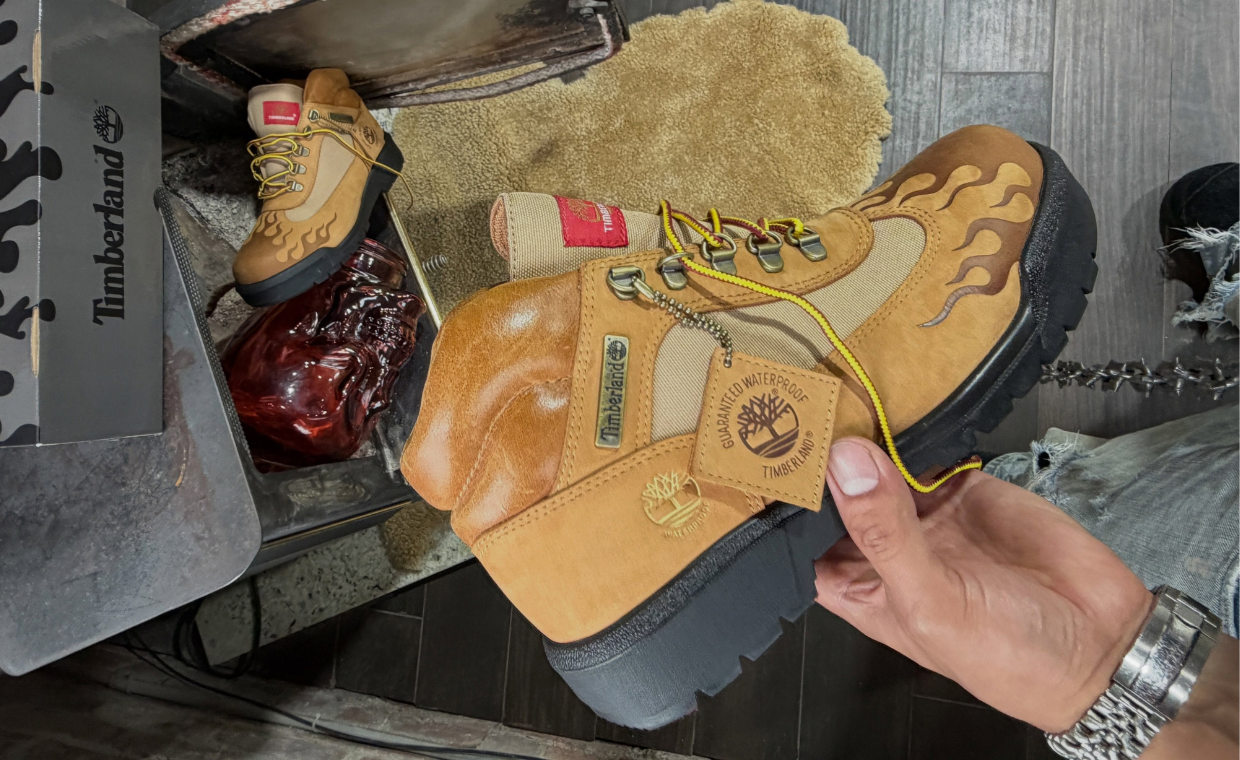 Loso is Dropping a Flame-Covered Wheat Timberland Field Boot at ComplexCon