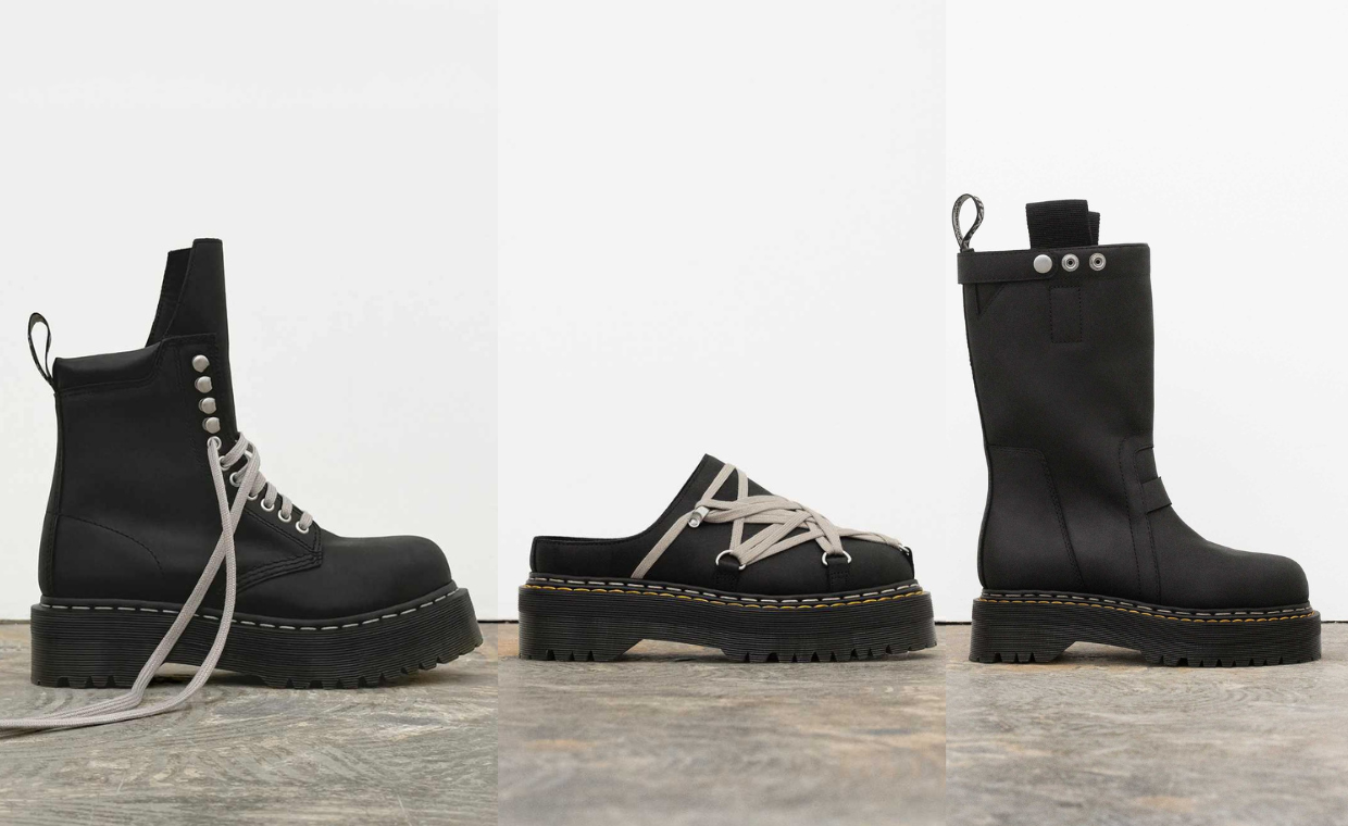 Rick Owens and Dr. Martens Join Forces Again on a Quad Sole Boot Collection
