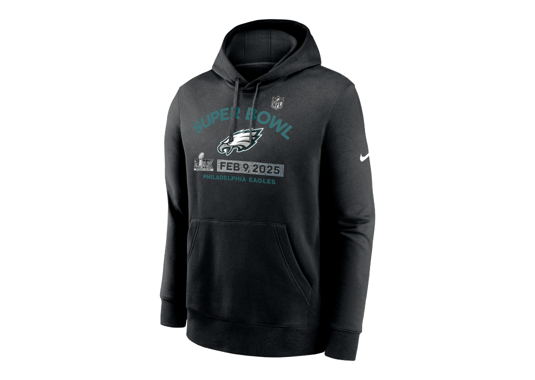 Philadelphia Eagles Super Bowl LIX Bound Team Logo Men's Nike NFL Pullover Hoodie