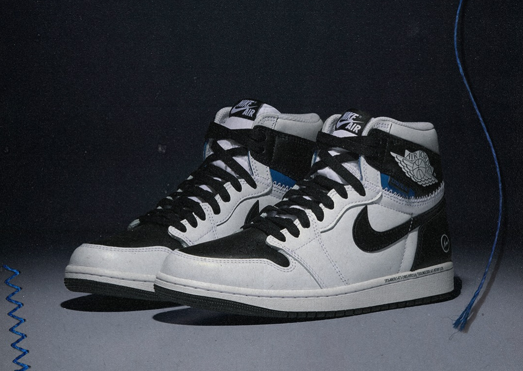 fragment design x Union LA x Air Jordan 1 Retro High OG White Black