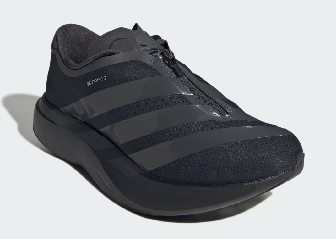 adidas Adizero Evo SL Zip Core Black - Angle