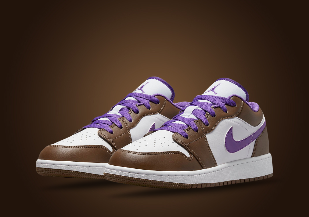 Air Jordan 1 Low Palomino Wild Berry (GS pictured)