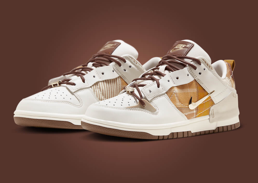 The Women's Nike Dunk Low Disrupt 2 Brown Plaid Releases Spring 2024