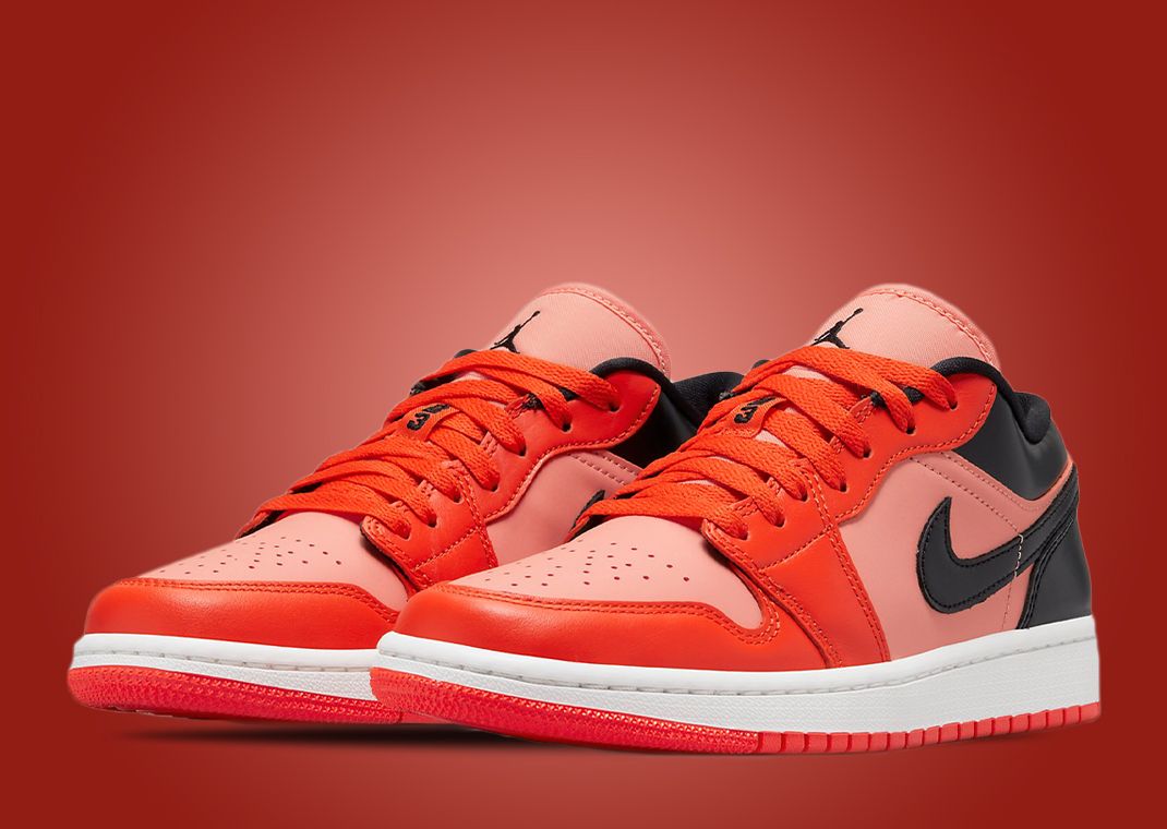 Crimson Bliss And Rush Orange Cover This Air Jordan 1 Low