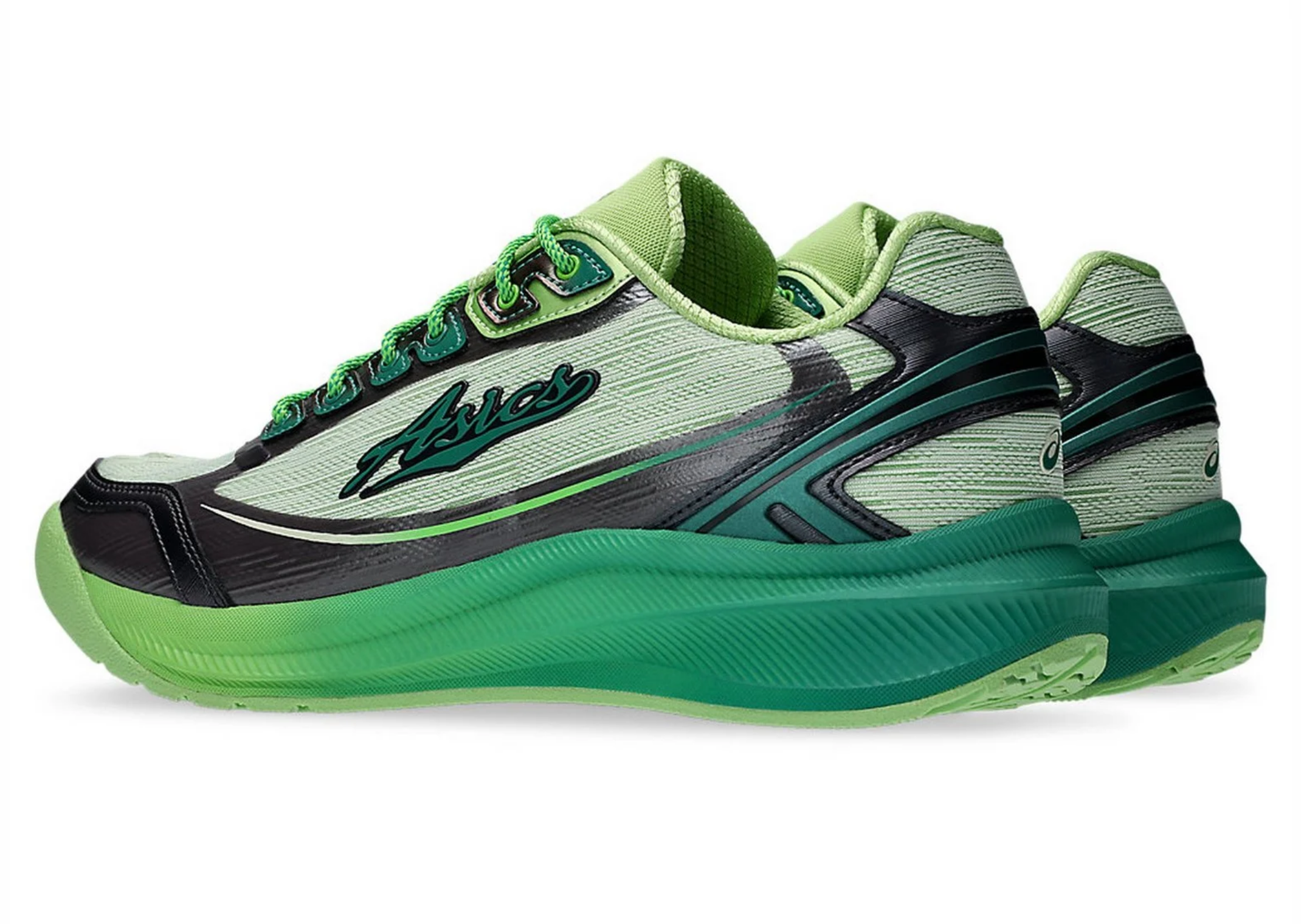 Kiko Kostadinov x Asics Ilargi FF II Green - Angle