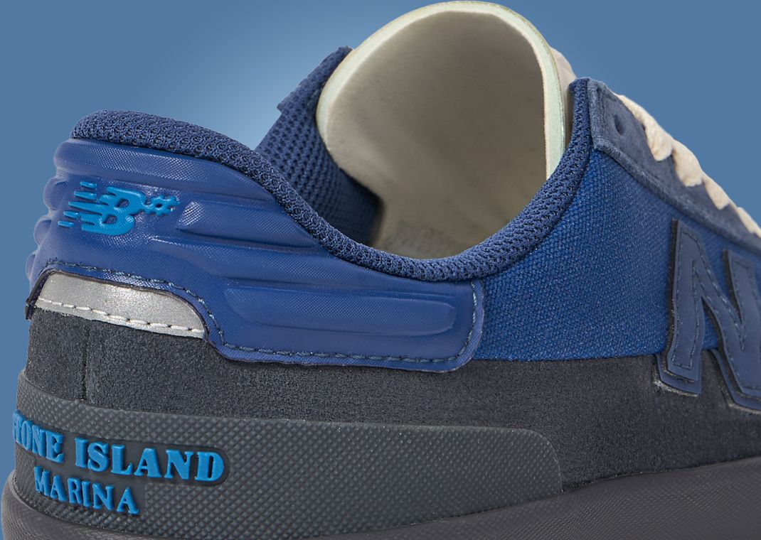 Stone Island x New Balance Numeric 272 Blue Heel Angle