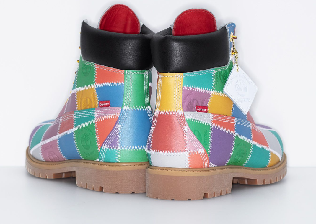 Supreme x Timberland 6-Inch Premium Waterproof Boot Multi - Back Angle