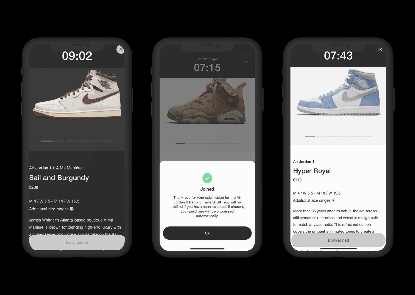 Nike SNKRS Draw entry mechanic