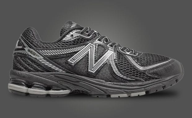 New Balance Dresses the 860v2 in Black Silver Metallic