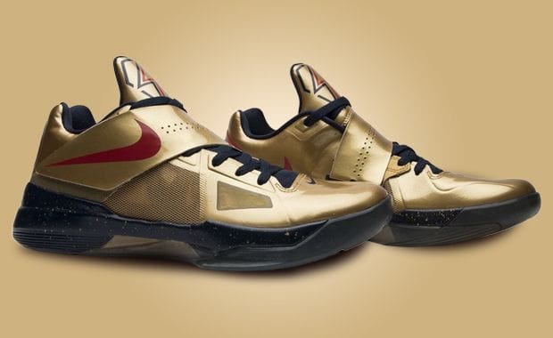 The Nike KD 4 Gold Medal Returns Fall 2025