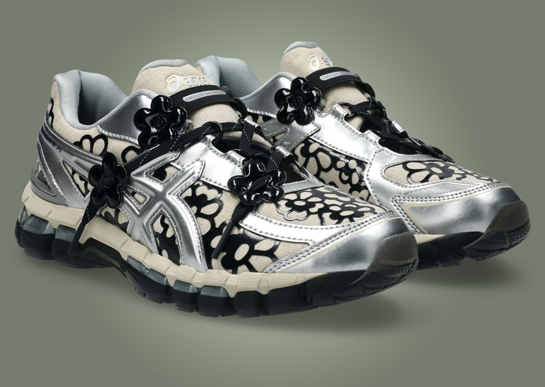 Cecilie Bahnsen x Asics Gel-Kayano 20 Vanilla Pure Silver Angle