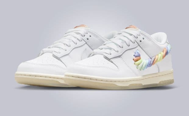 Nike Dunk Low Rainbow Lace Swoosh (GS)