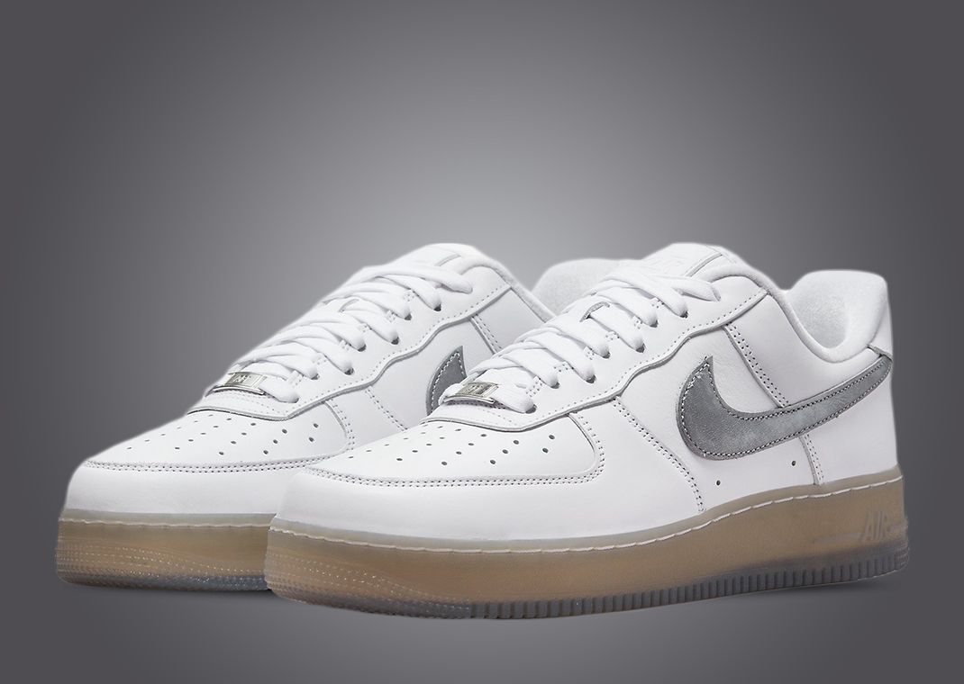 Nike Air Force 1 Low Premium White Metallic Silver