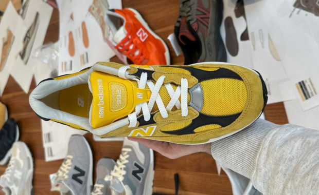 The New Balance 992 Made in USA Yellow Black Releases in 2025