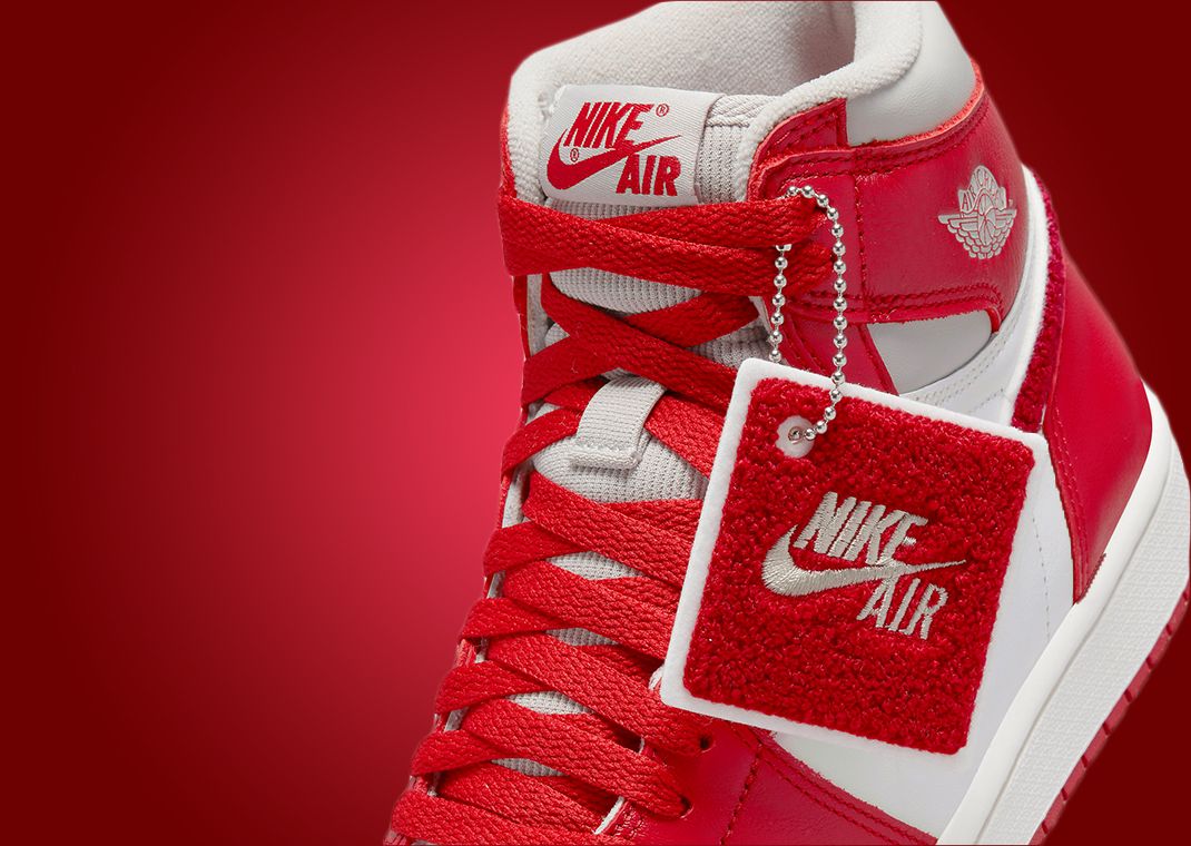 This Air Jordan 1 High Features A Chenille Swoosh