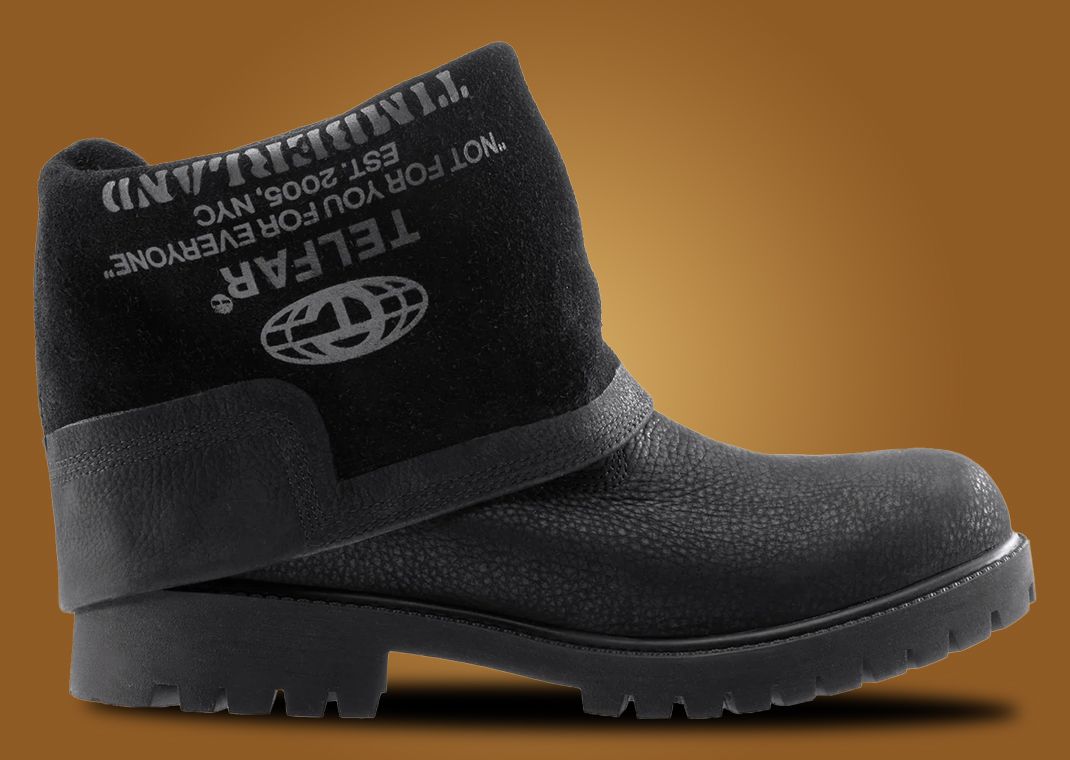 Telfar x Timberland Pull On Boot Mid Black - Folded