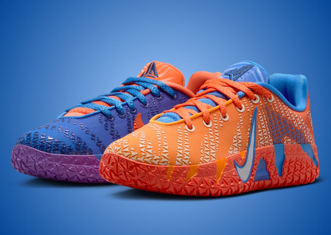 The Nike Ja 3 Zero Gravity is a Mismatched Kids Pair in Blue and