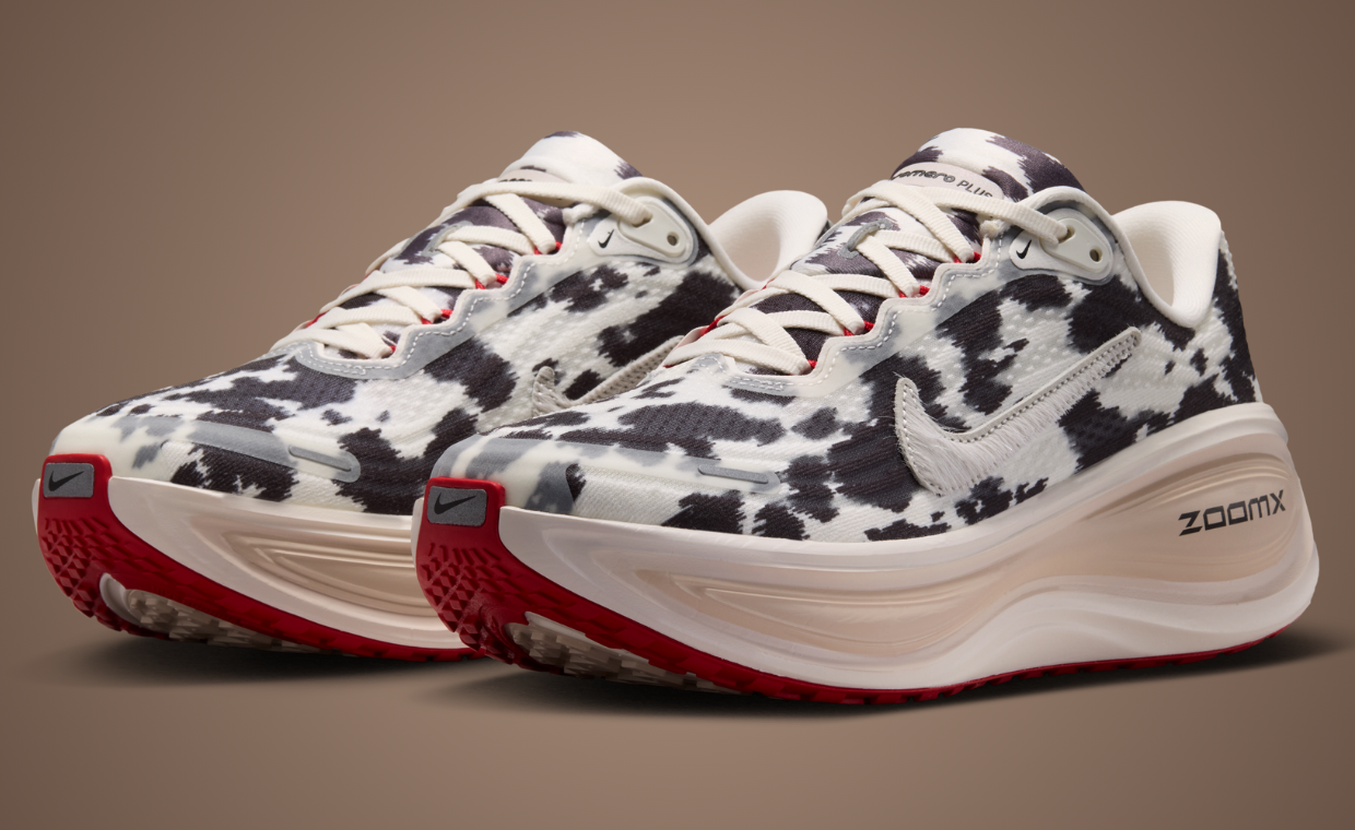 Moo Miles: Nike Brings Cow Print Fur to the Vomero Plus