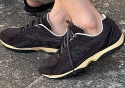 AURALEE x New Balance 204L Brown Lateral Left